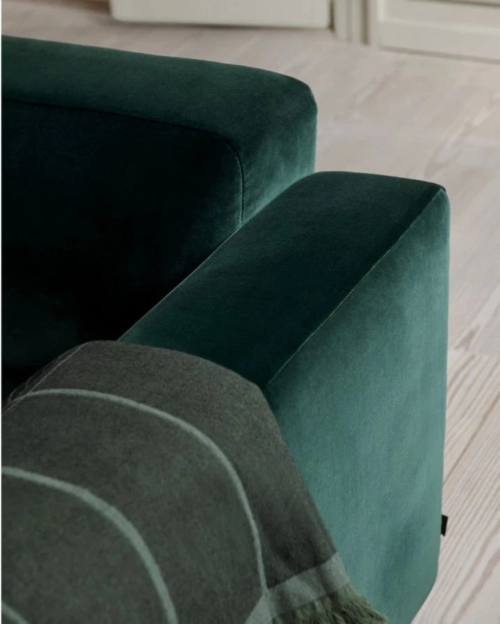 & Tradition - Develius EV1, 3-Seater Velvet Sofa | Forest Green