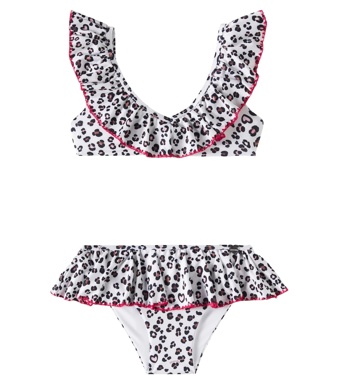 Monnalisa - Ruffled leopard-print bikini