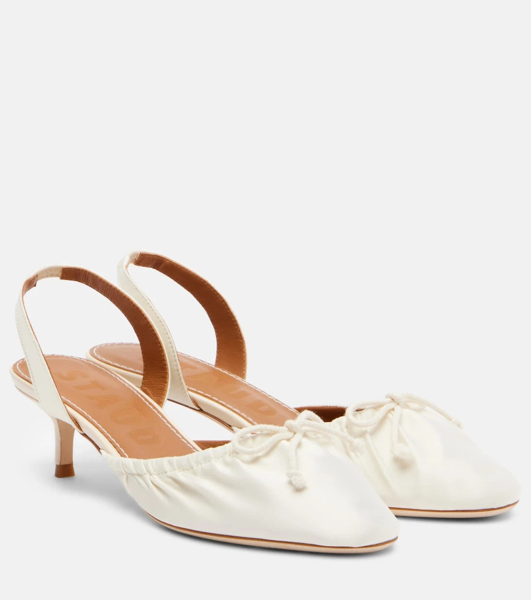 Staud - Alba satin slingback pumps