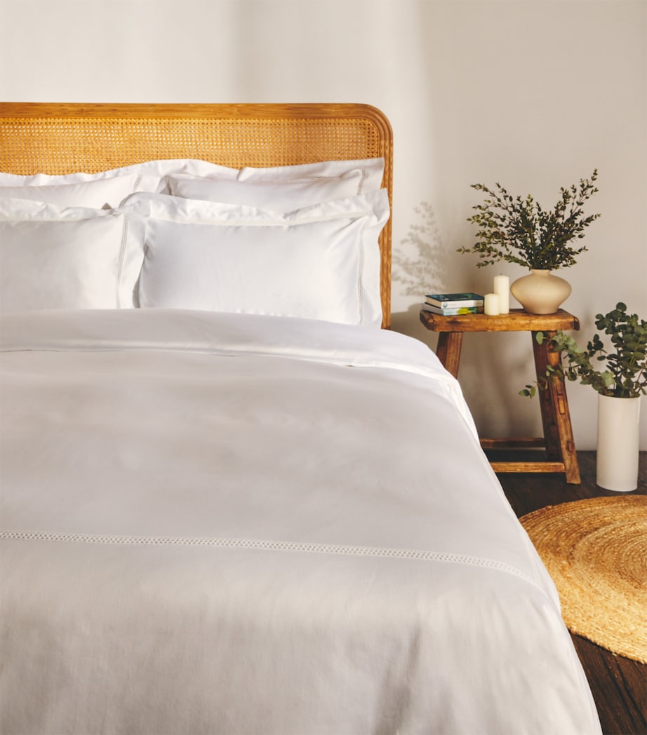 Supima Cotton Sateen Wilton Super King Duvet Cover (260cm x 220cm)