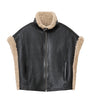AllSaints Black Reversible Shearling Marlin Gilet