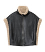 AllSaints Black Reversible Shearling Marlin Gilet