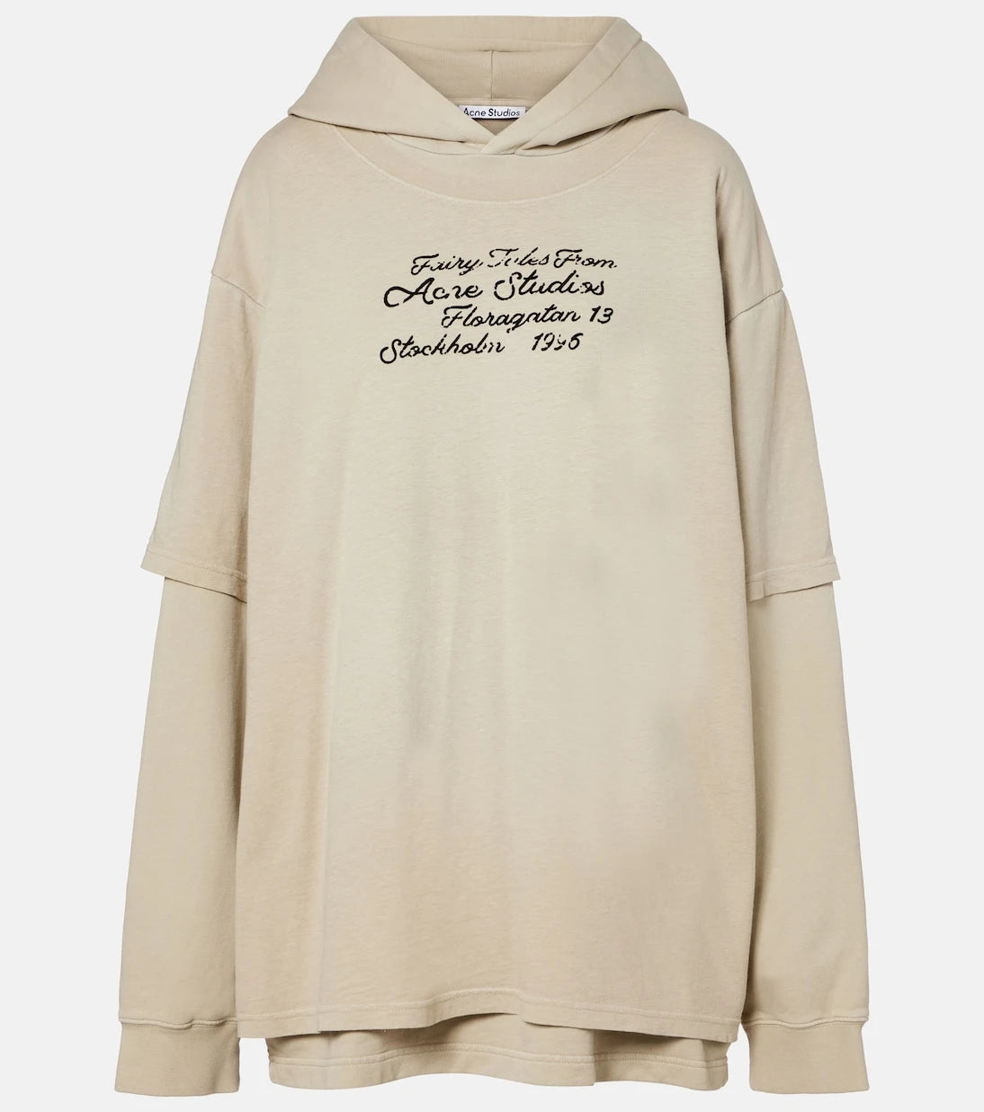 Acne Studios - Layered cotton sweatshirt