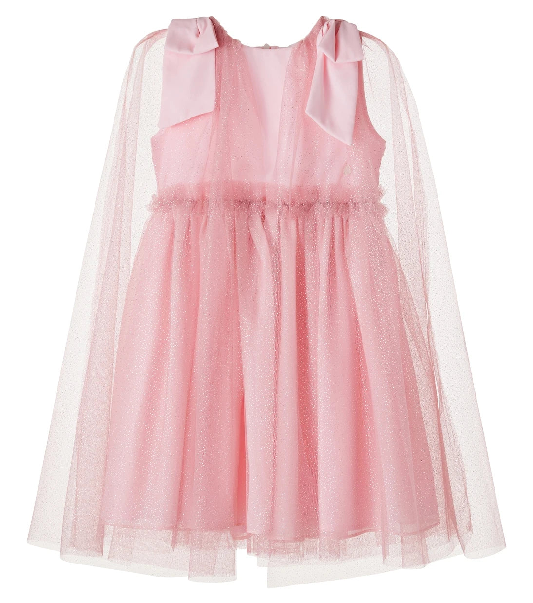 Patachou - Bow-detail tulle dress