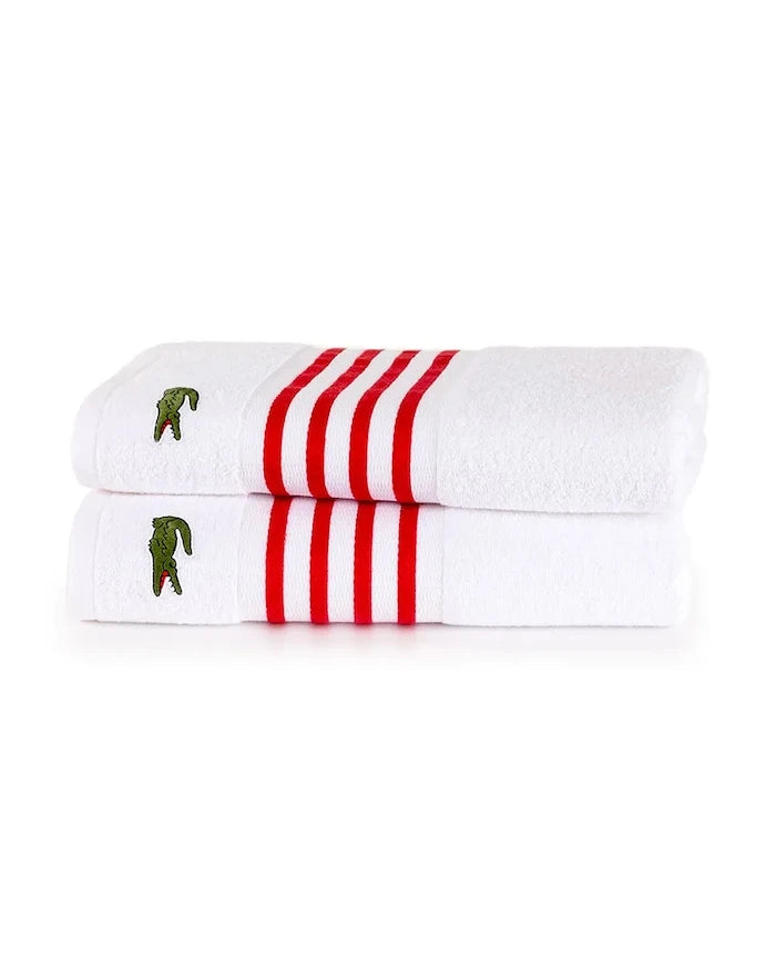 Lacoste LCOURTLI Rouge Orta Pamuklu Havlu 90 x 150 cm