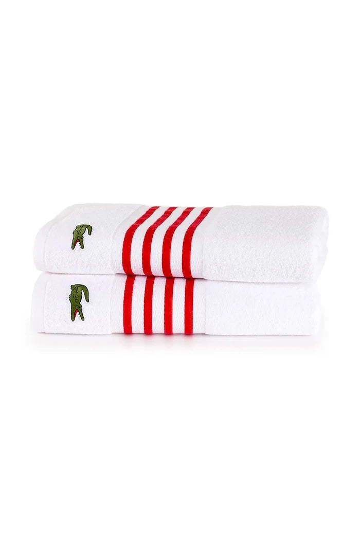Lacoste LCOURTLI Rouge Orta Pamuklu Havlu 90 x 150 cm