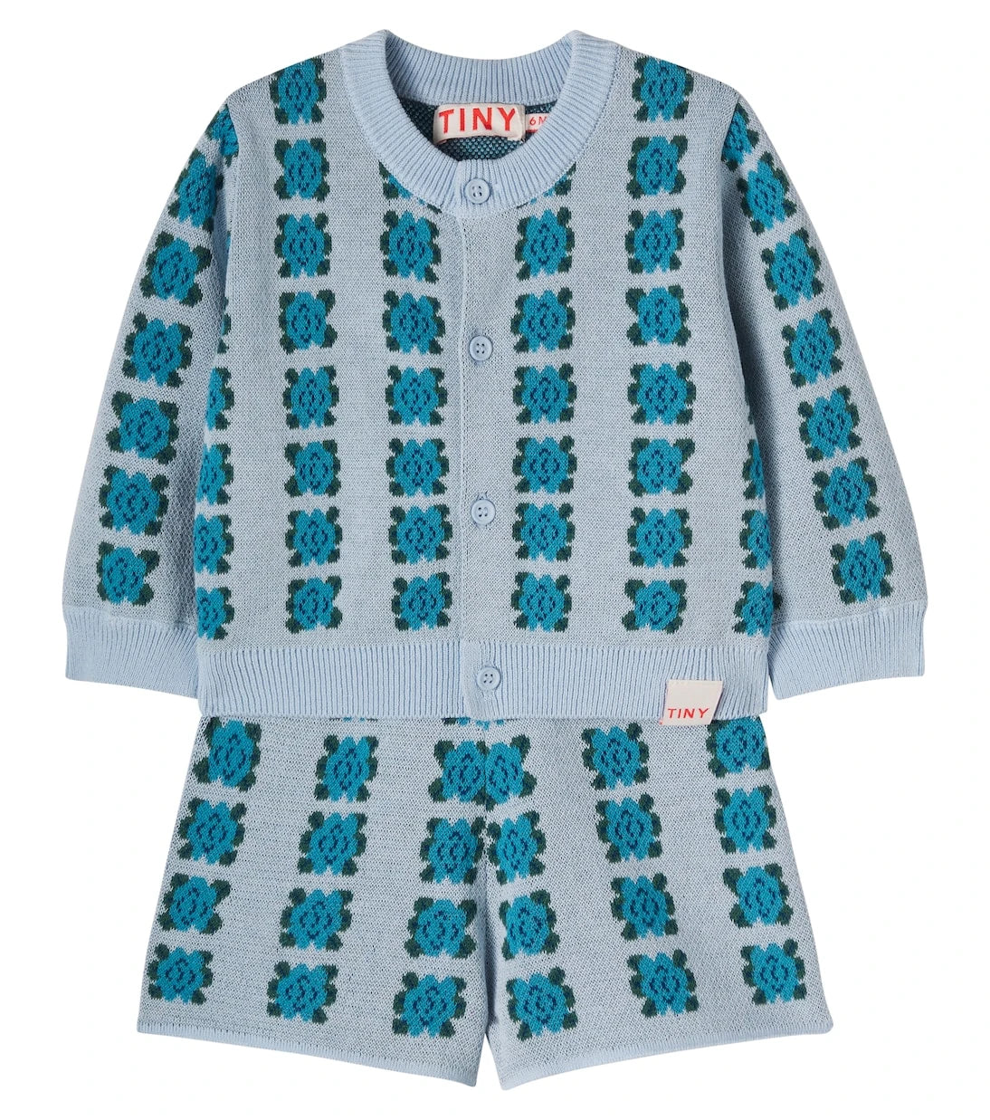 Tinycottons - Baby floral cotton cardigan