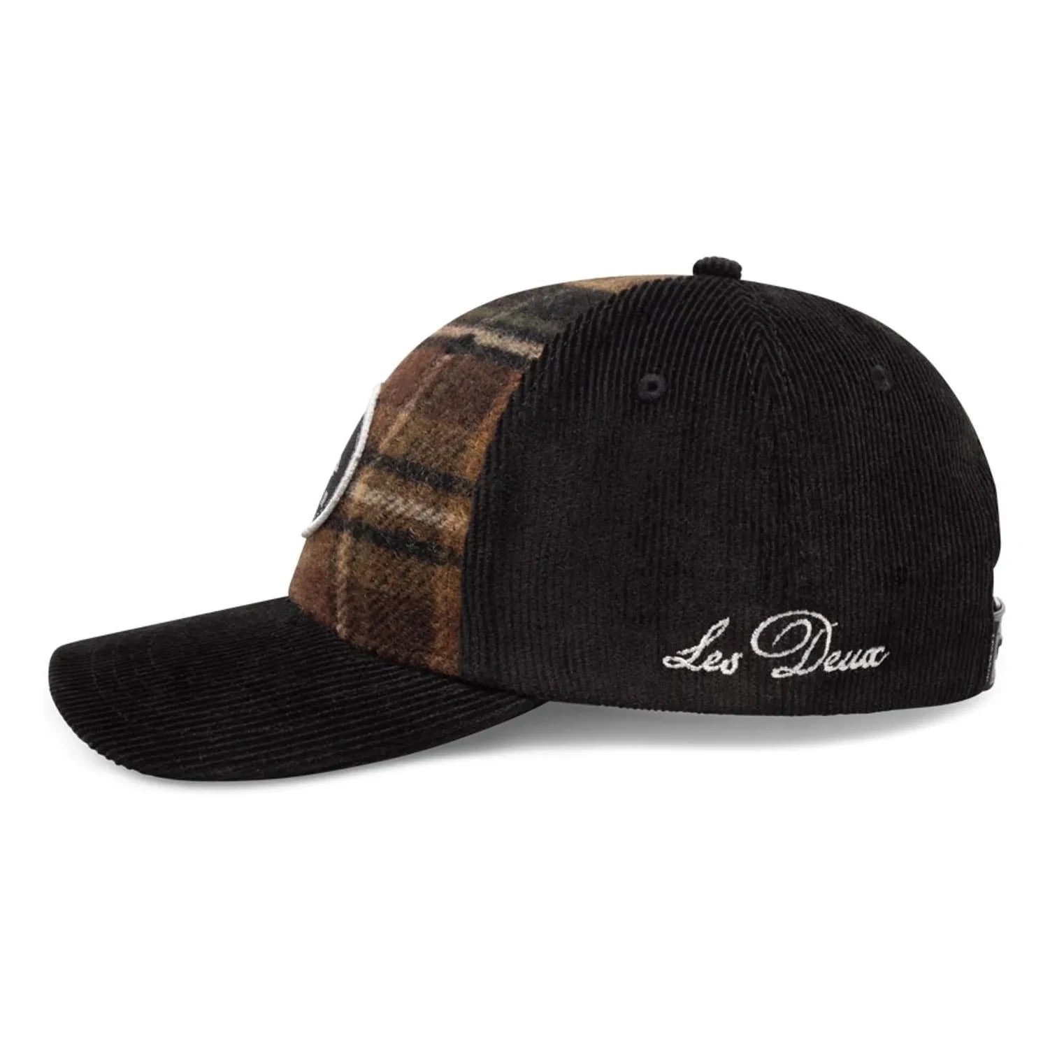 Les Deux - Skyline Patch Check Wool Checkered Cap | Brown