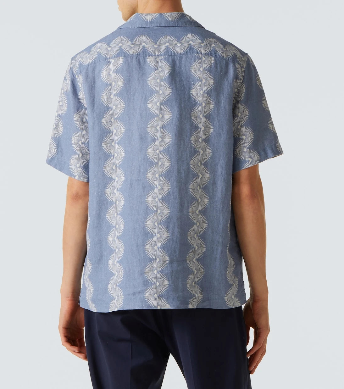 Frescobol Carioca - Roberto printed linen bowling shirt