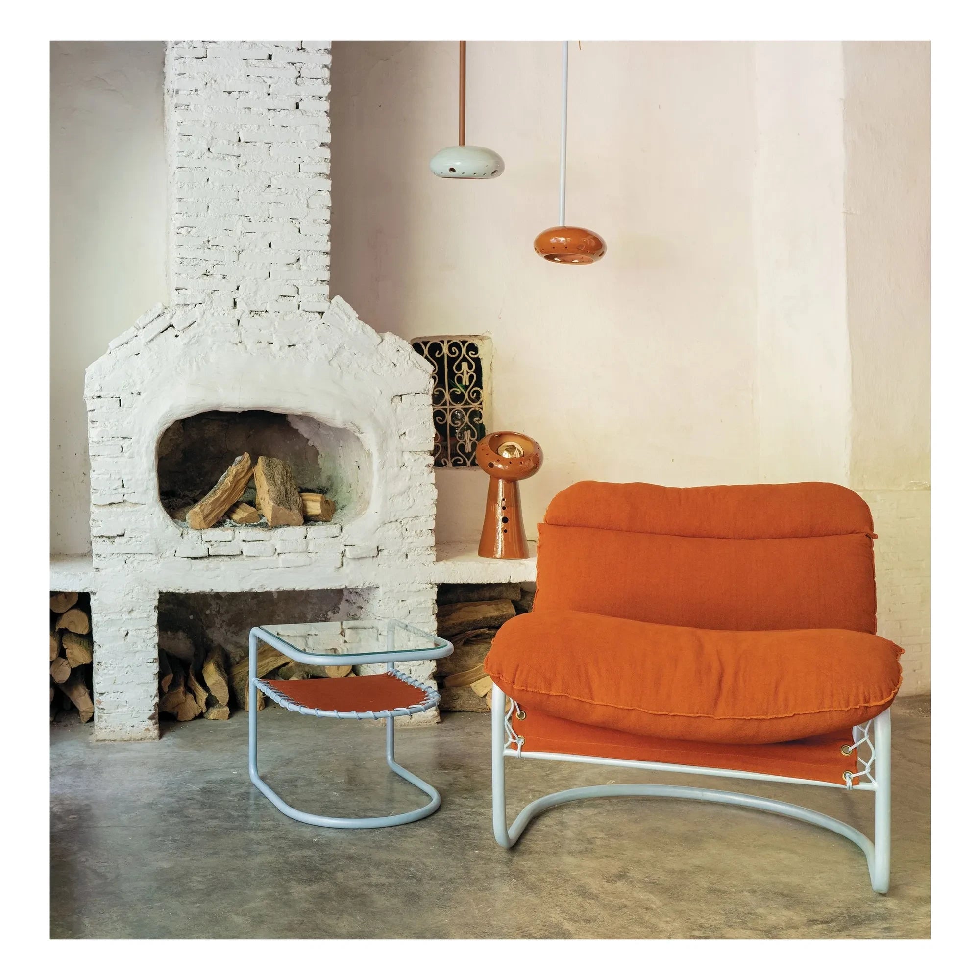 Honoré - Campo indoor armchair | Brick red