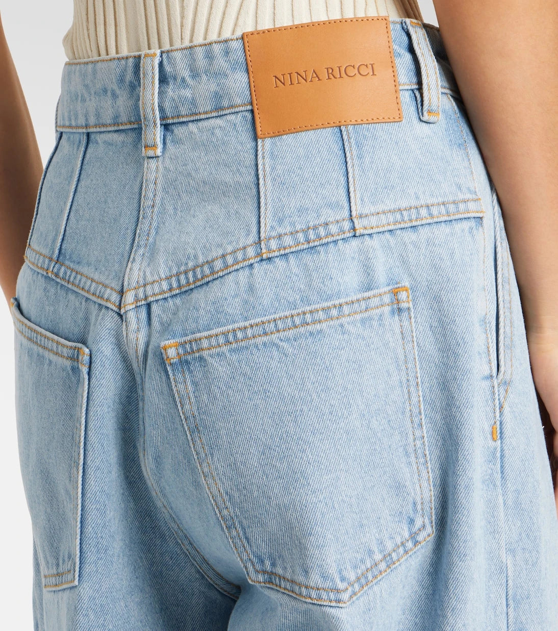 Nina Ricci - High-rise wide-leg jeans