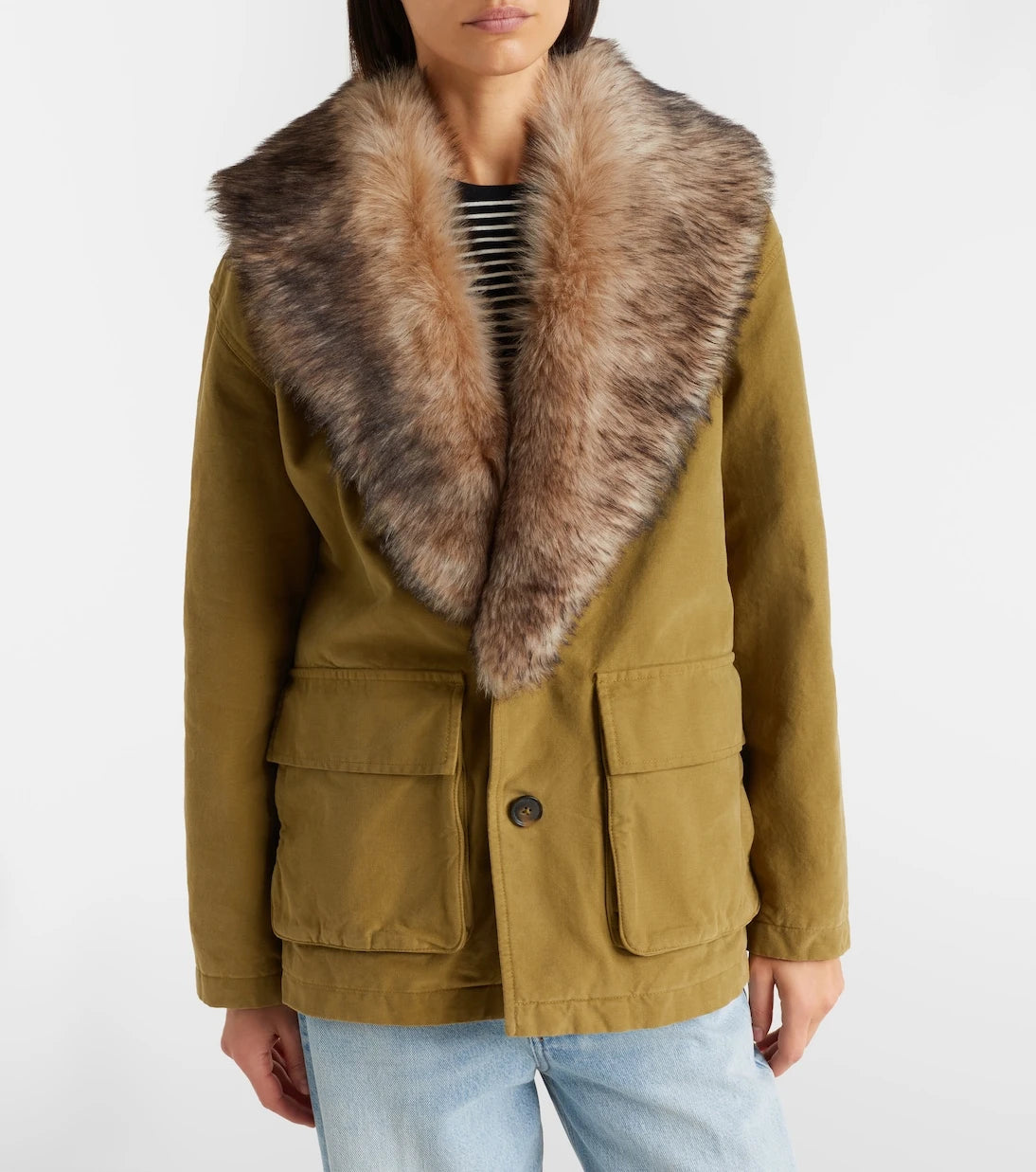 Nili Lotan - Ronay shearling-trimmed cotton parka