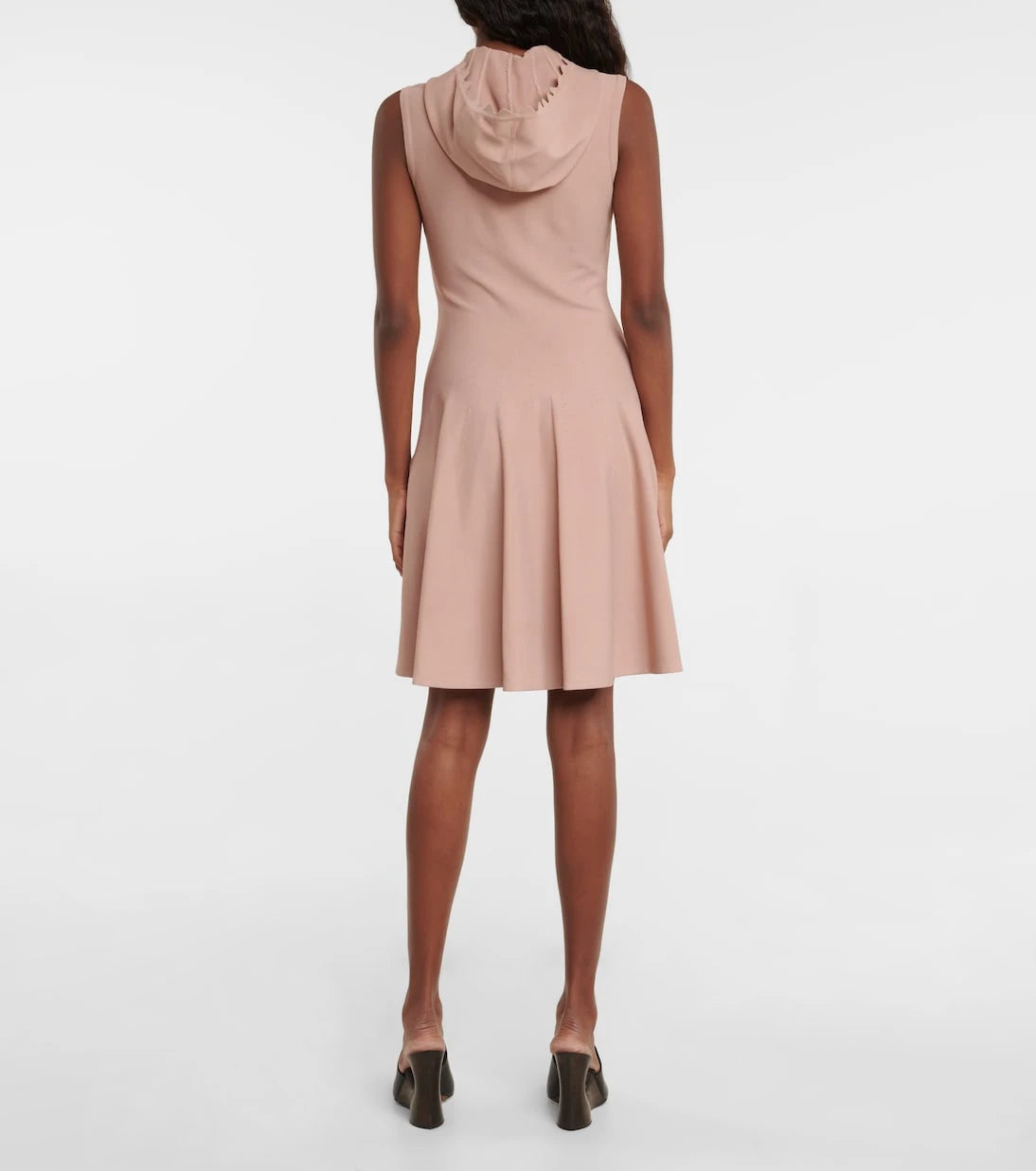 Alaïa - Hooded knit minidress