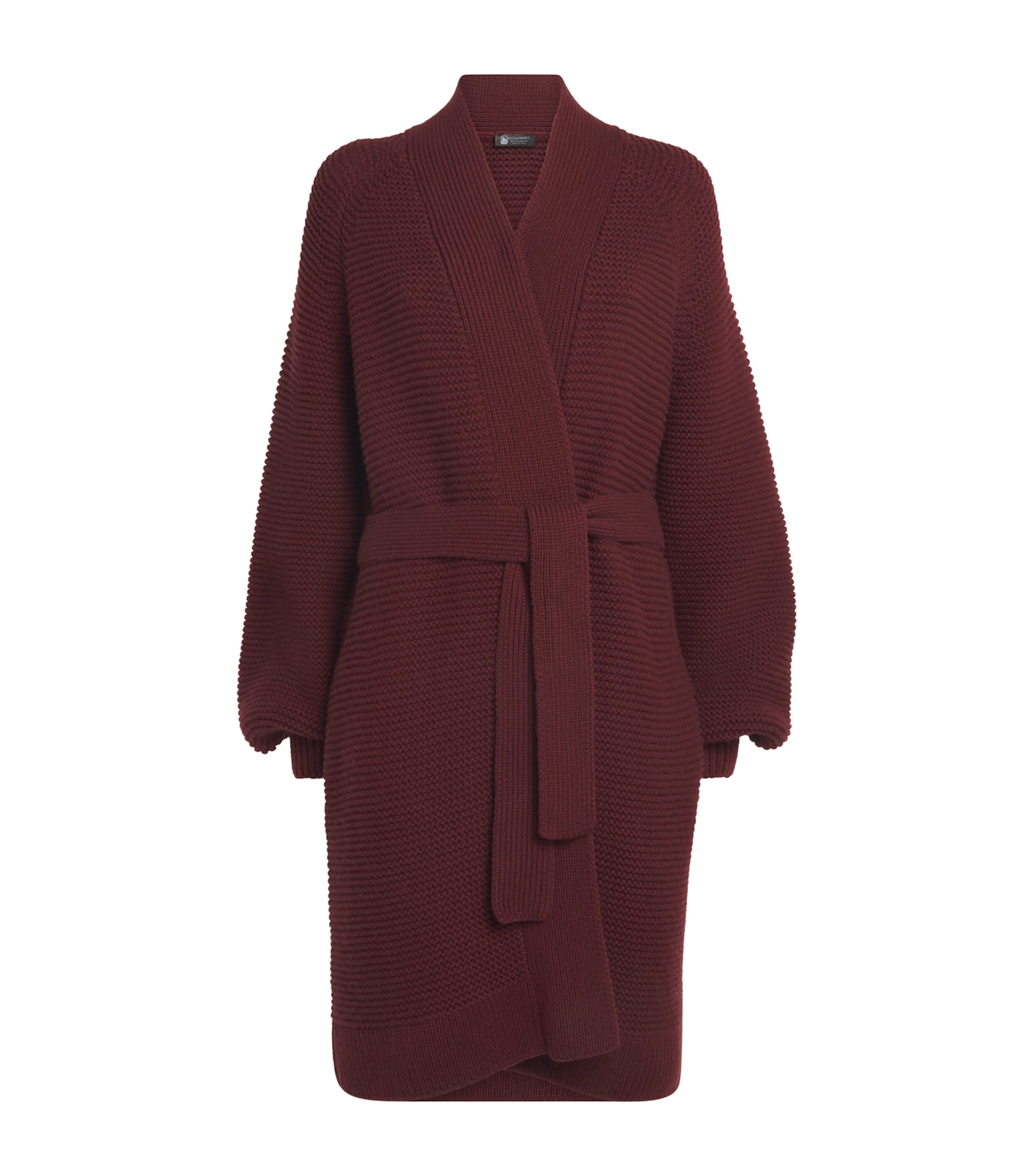 Burgundy Kid Cashmere Cardigan