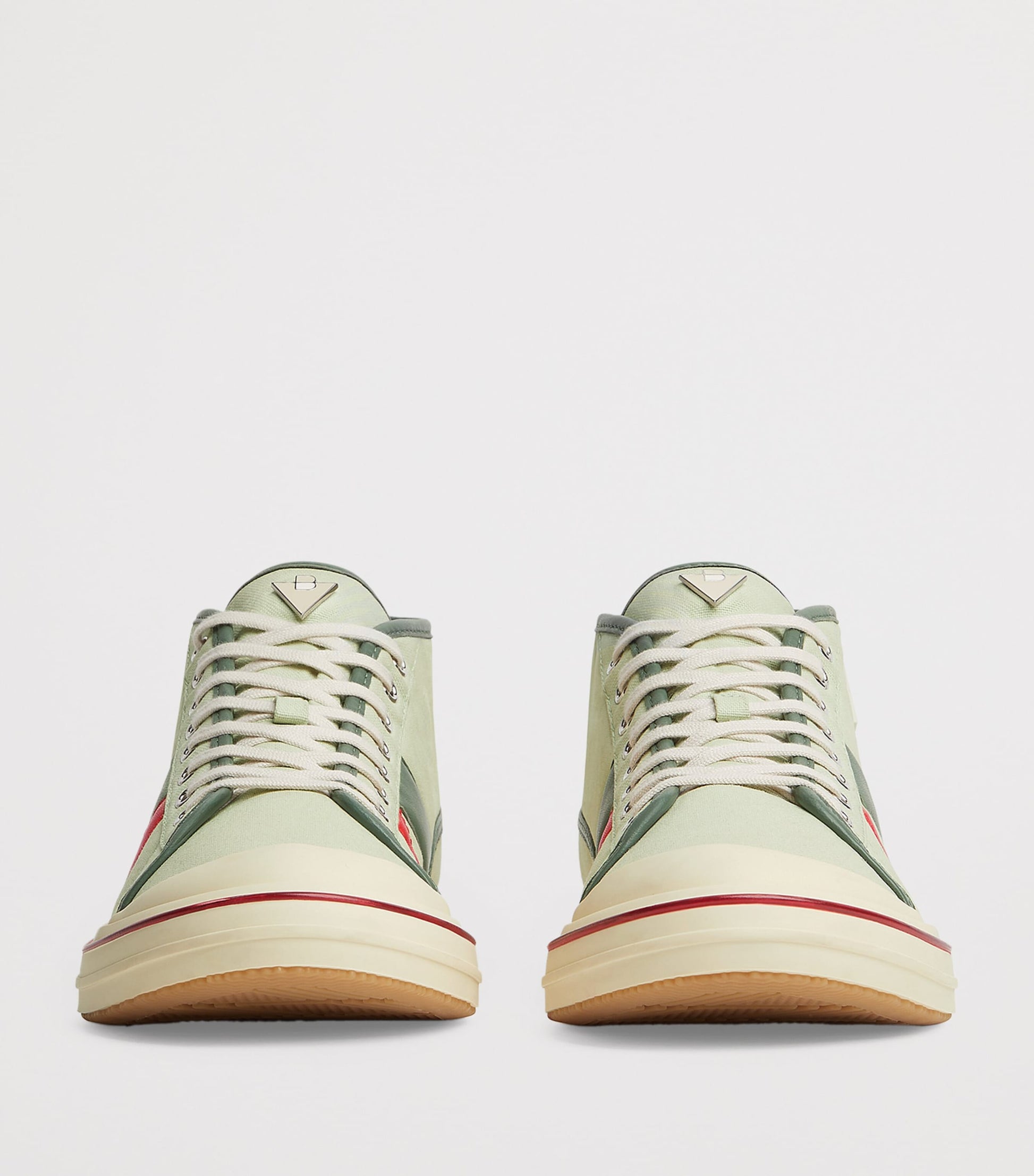 Bottega Veneta Canvas Leather-Trim Eliot Sneakers