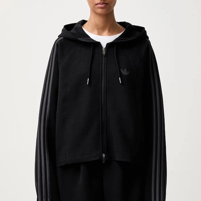adidas Originals fermuarlı ve kapüşonlu kadın pamuklu SST 2.0 sweatshirt