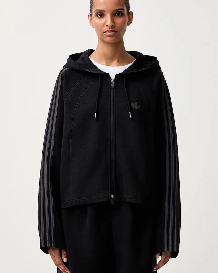 adidas Originals fermuarlı ve kapüşonlu kadın pamuklu SST 2.0 sweatshirt