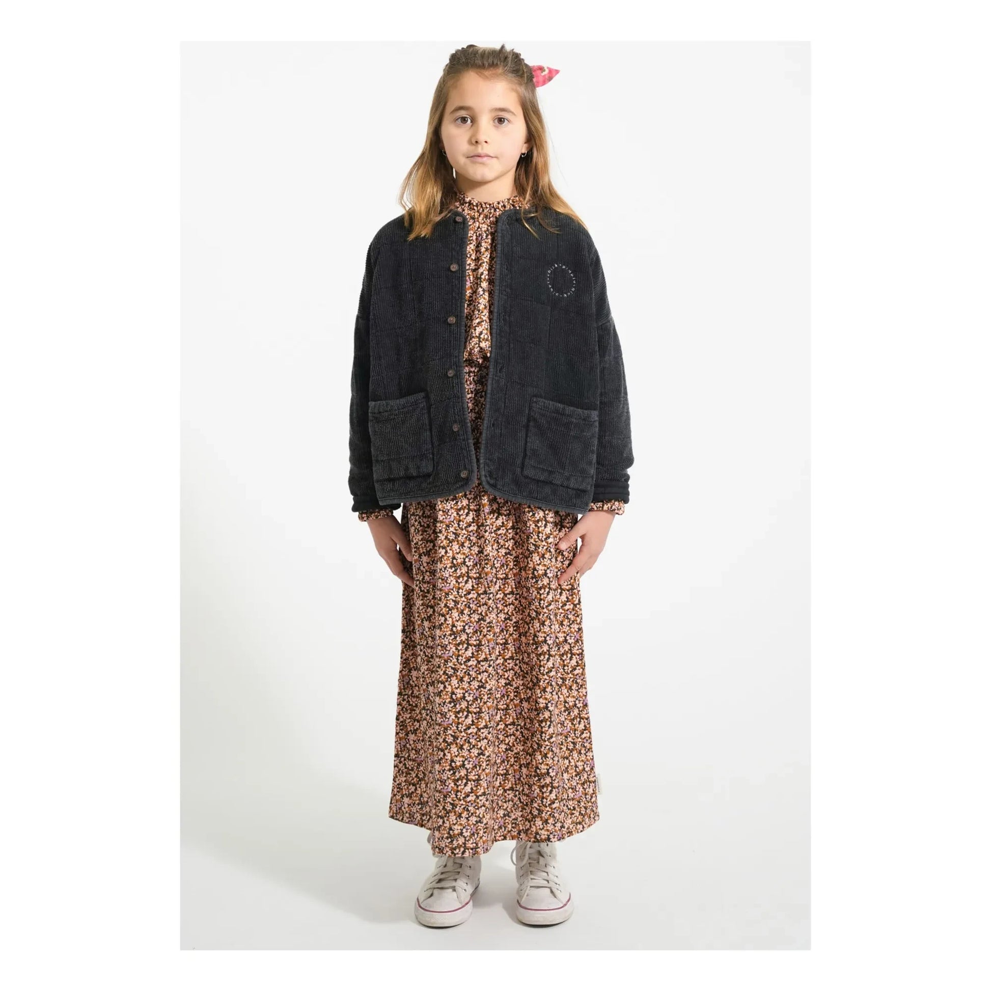 Piupiuchick - Blouse Volants Fleurie | Black