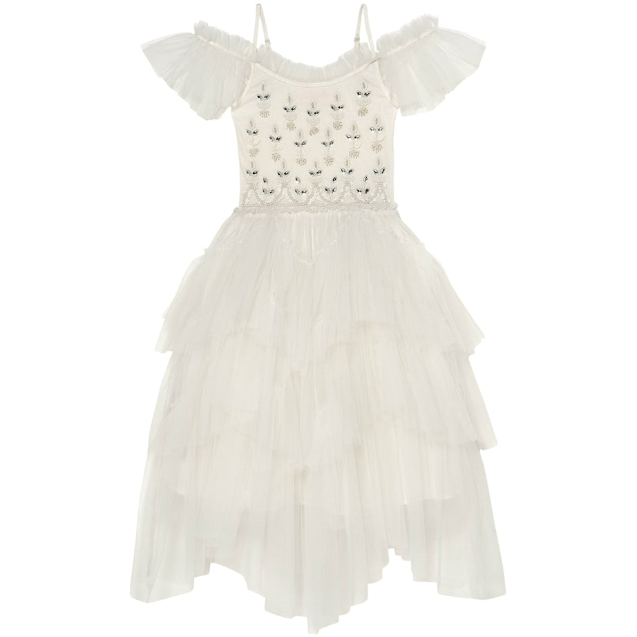 Tutu Du Monde Ivory Tulle Embellished Calliope Dress (12 Years)