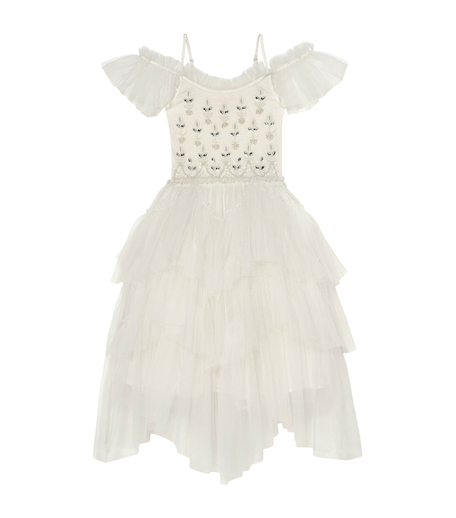 Tutu Du Monde Ivory Tulle Embellished Calliope Dress (12 Years)