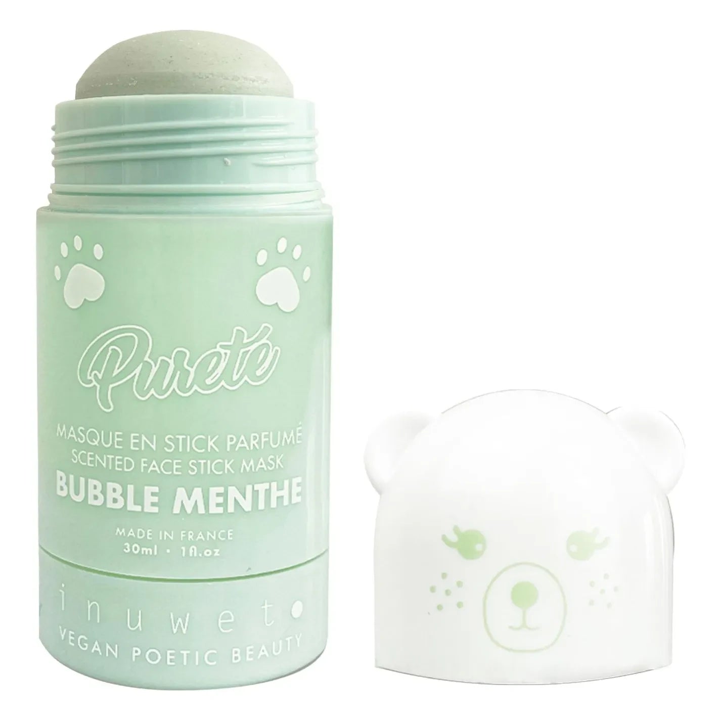 Inuwet - Bubble Mint detoxifying clay stick mask