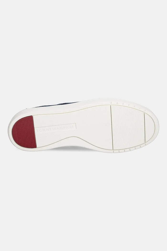 Кожени мокасини Tommy Hilfiger SUEDE STITCH TOE HYBRID