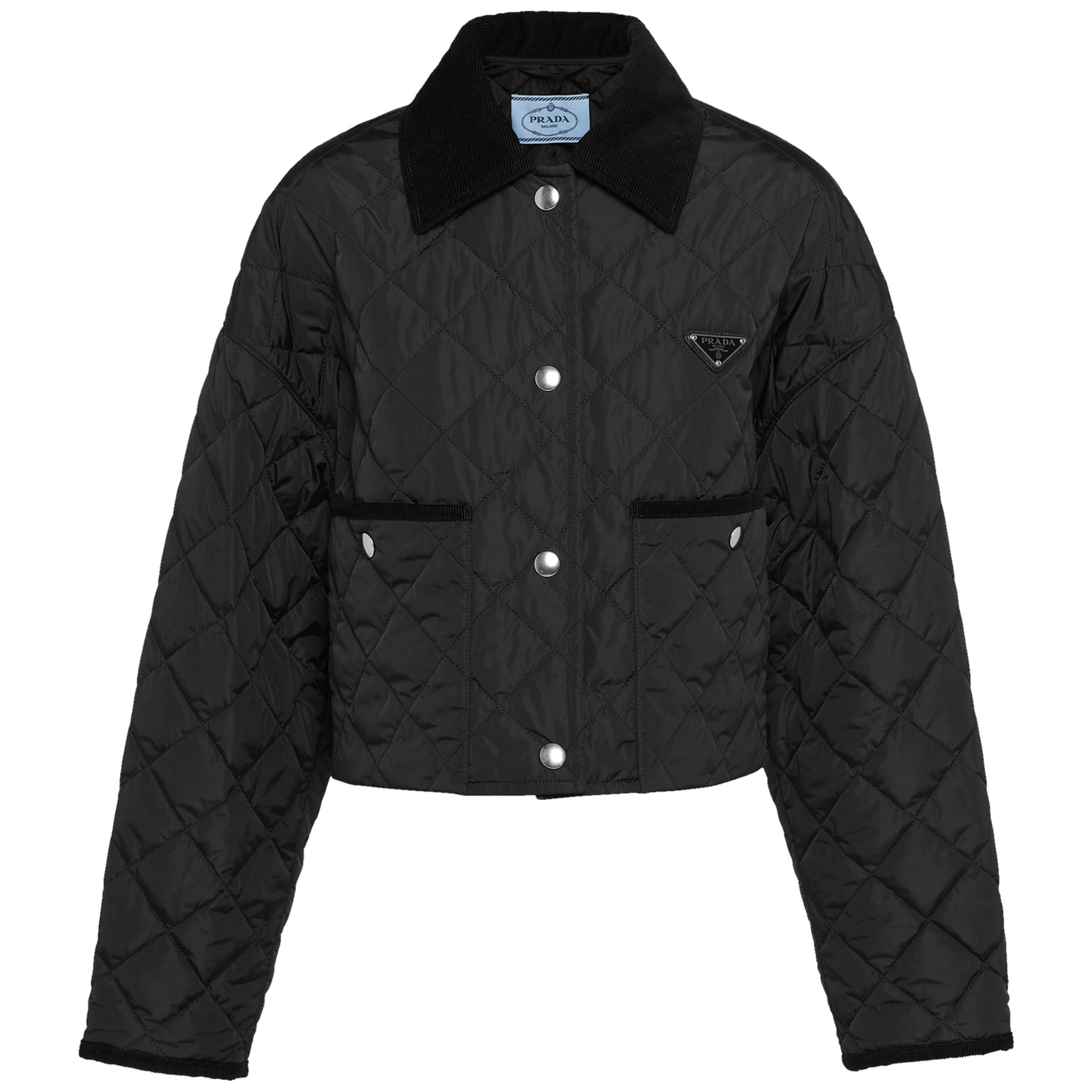Prada Black Re-Nylon Cropped Jacket