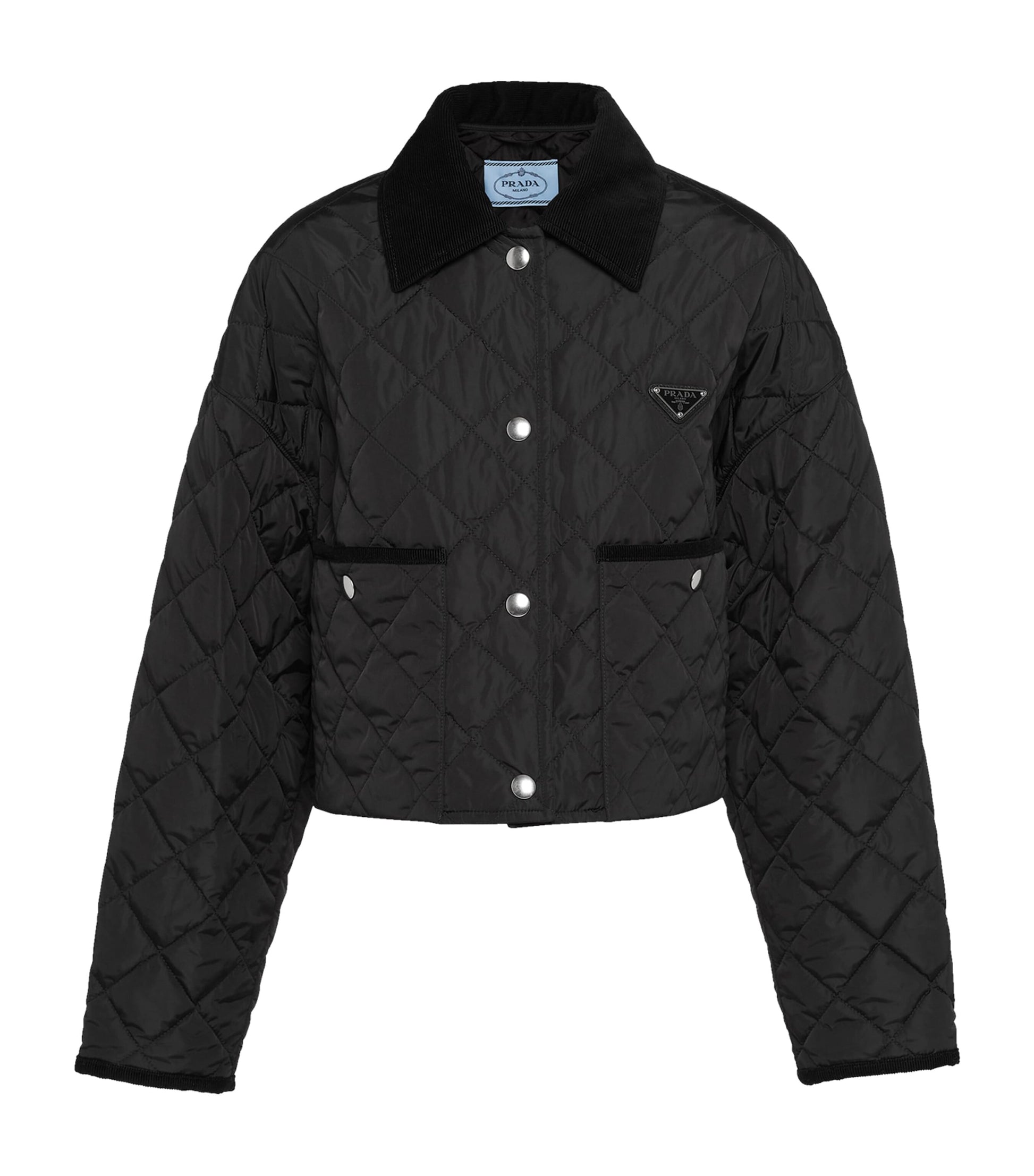 Prada Black Re-Nylon Cropped Jacket
