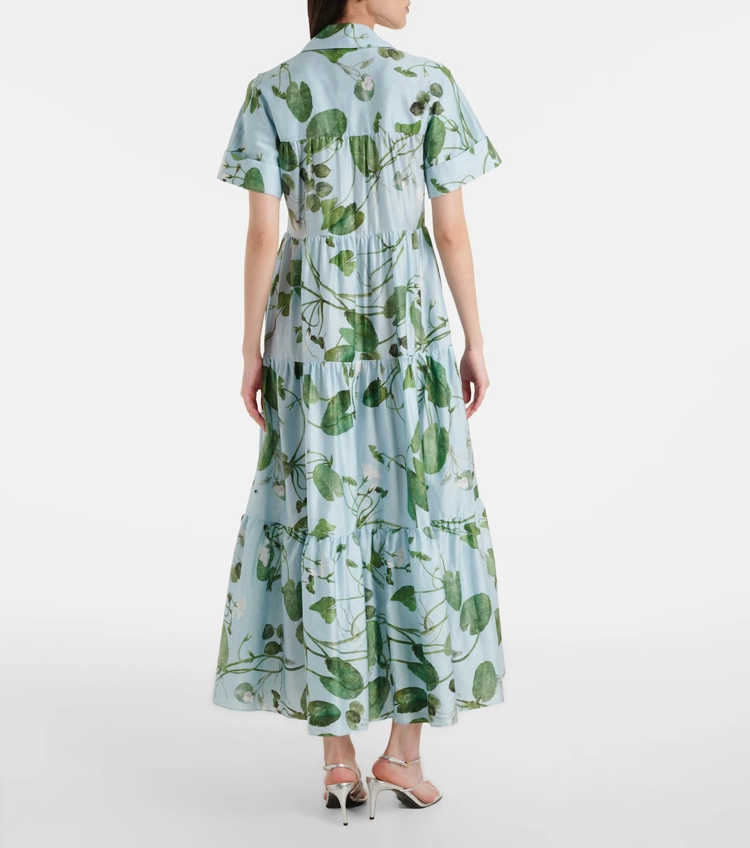 Erdem - Tiered floral cotton midi dress
