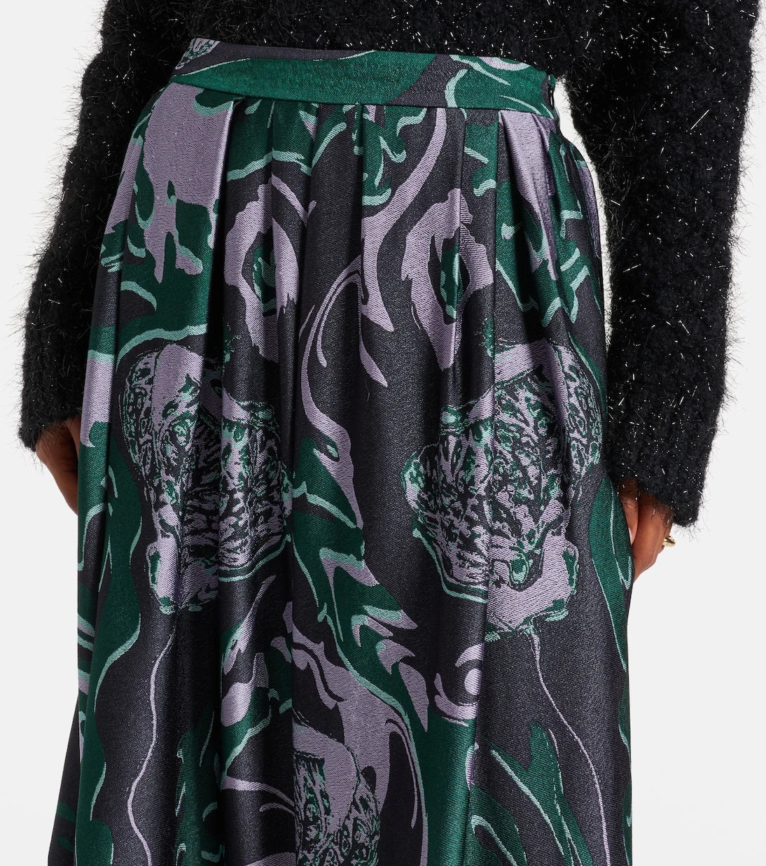 Dries Van Noten - Printed midi skirt