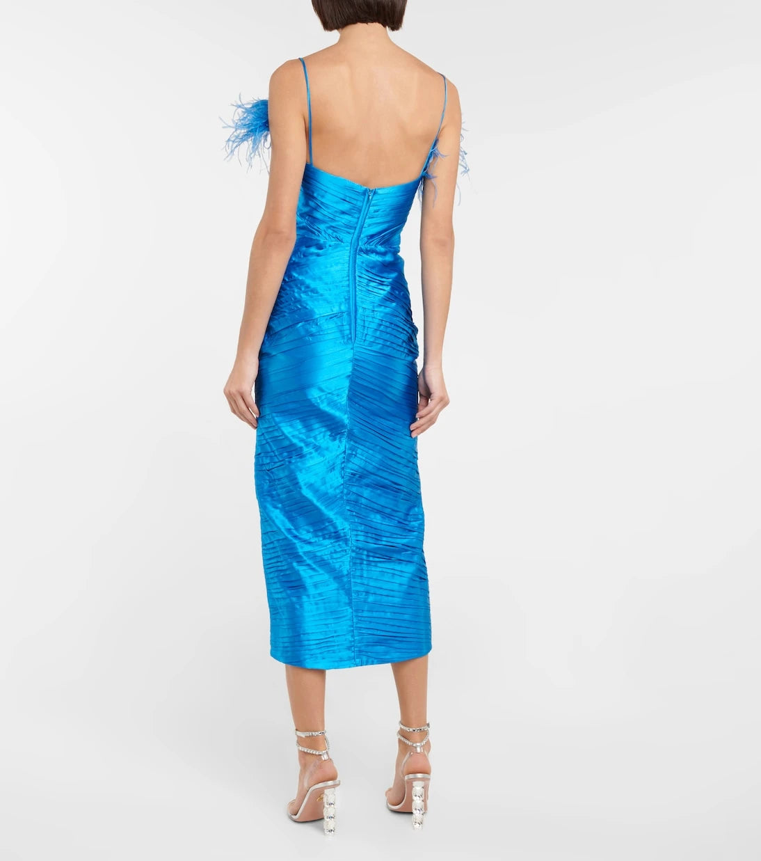 Rasario - Draped satin midi dress