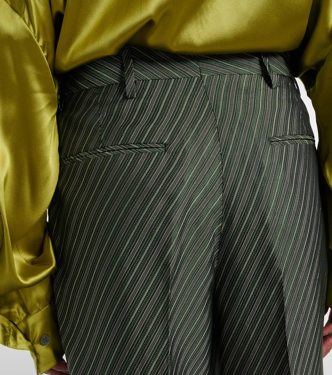 Dries Van Noten - Striped high-rise wide-leg pants
