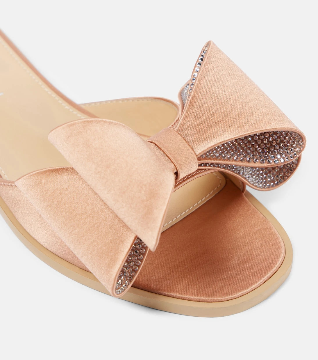 Mach & Mach - Le Cadeau Double Bow satin slides