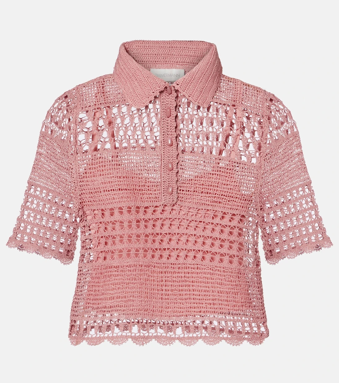 Zimmermann - Wanderlust crochet cotton-blend top