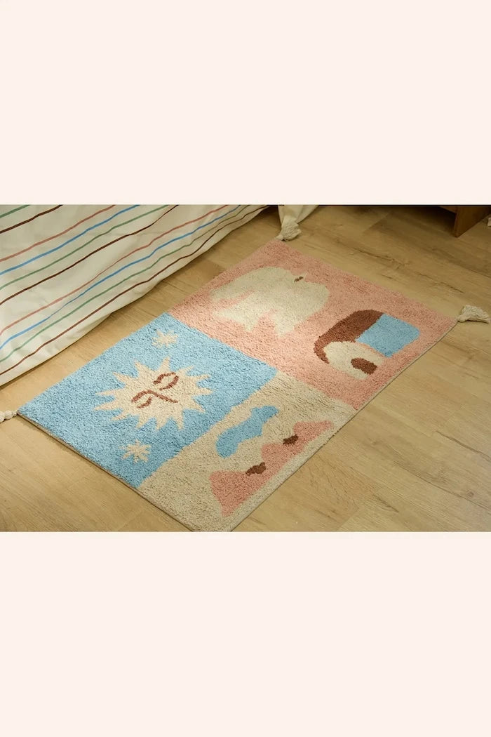 Памучен килим Calma House Camp 60 x 90 cm