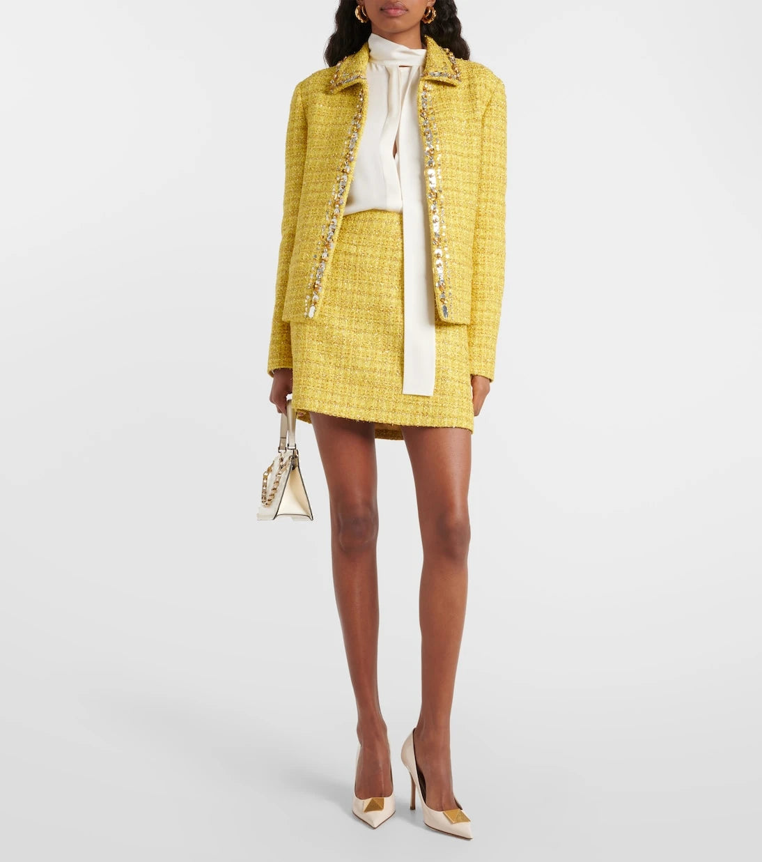 Valentino - Embellished tweed jacket