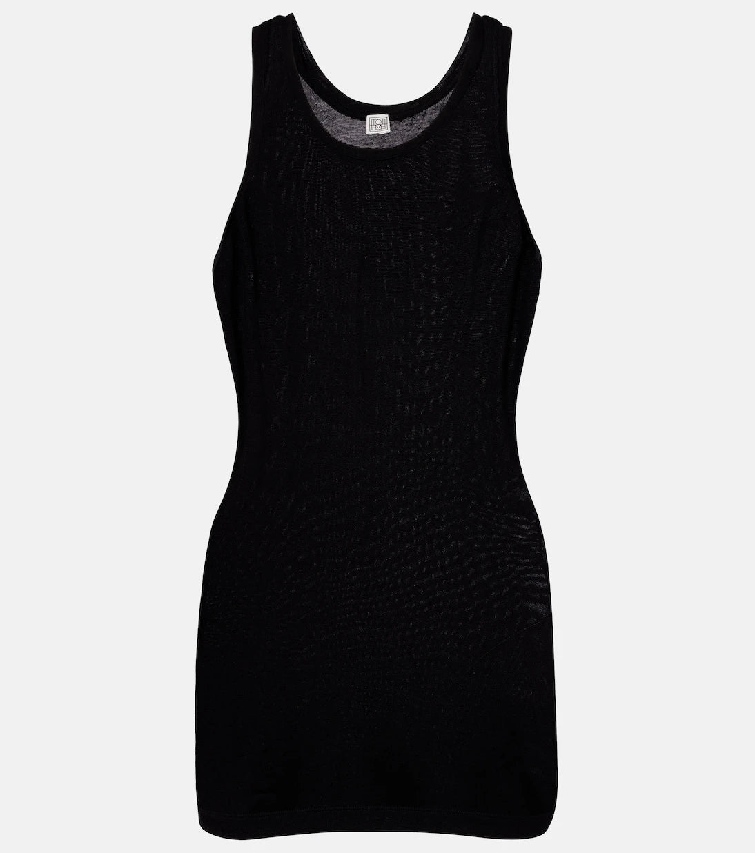 Toteme - Curved ribbed-knit tank top