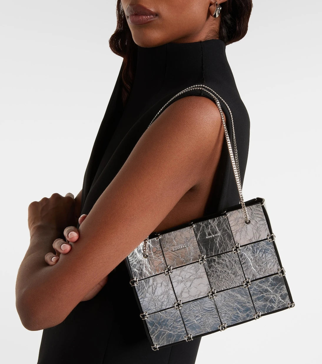 Khaite - Emma Mini metallic leather tote bag