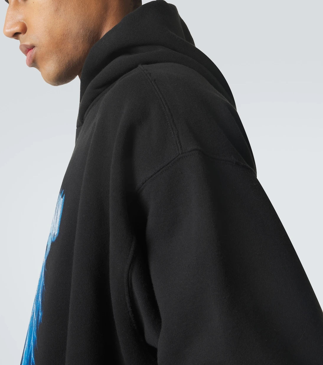 Balenciaga - هودي قطني مطبوع