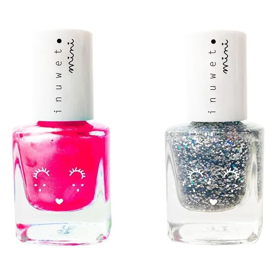 Inuwet - Bubble gum-Vanilla water-based varnish duo | Pink