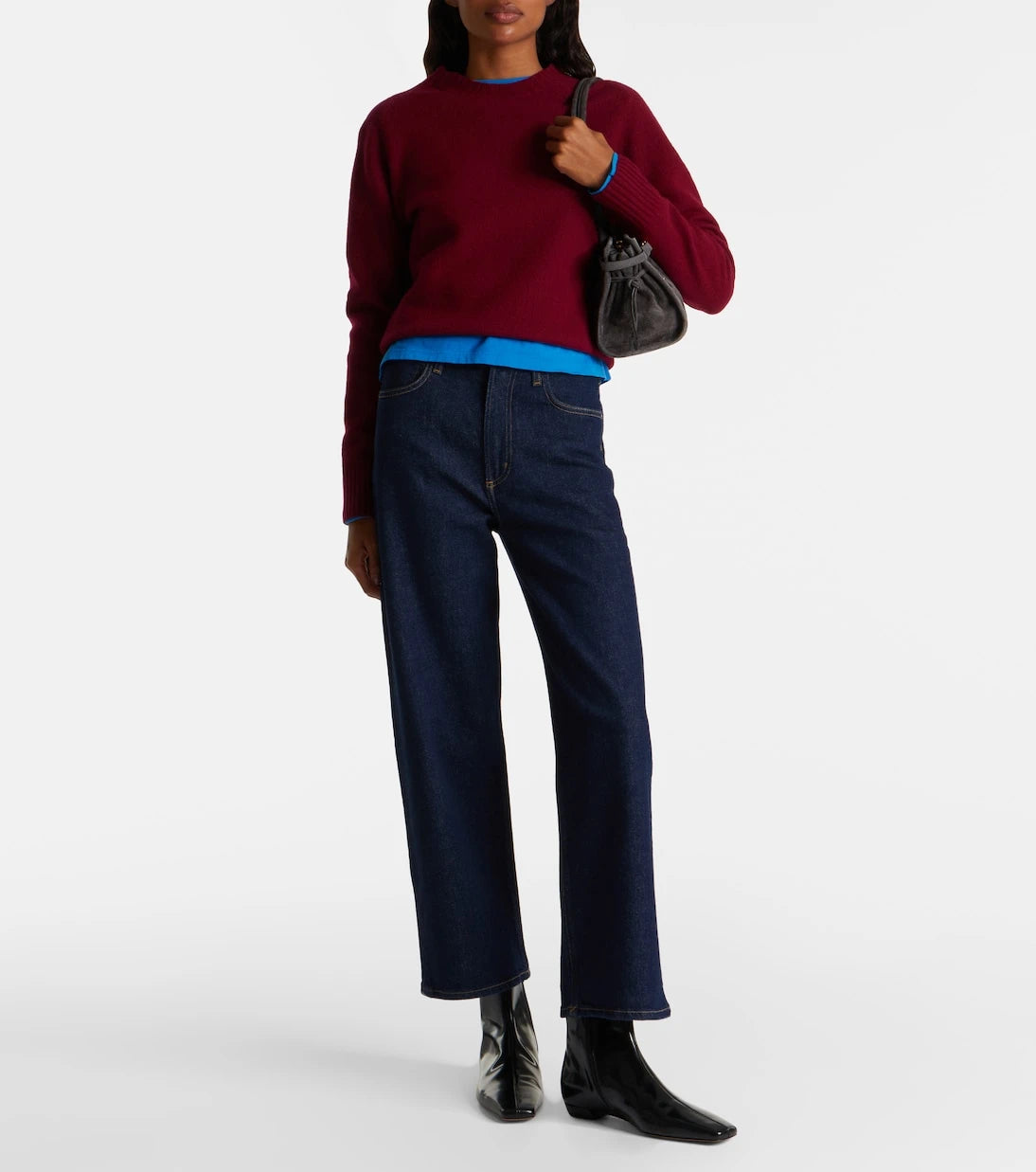 Agolde - Ren Crop high-rise wide-leg jeans