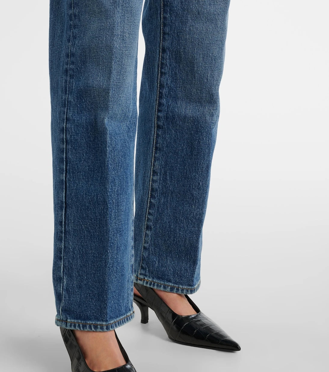 7 For All Mankind - Mankind mid-rise straight jeans
