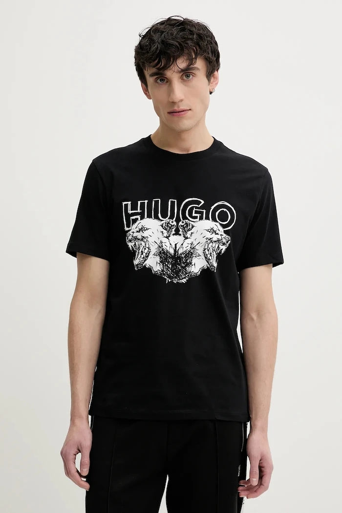 Памучна тениска HUGO Durro