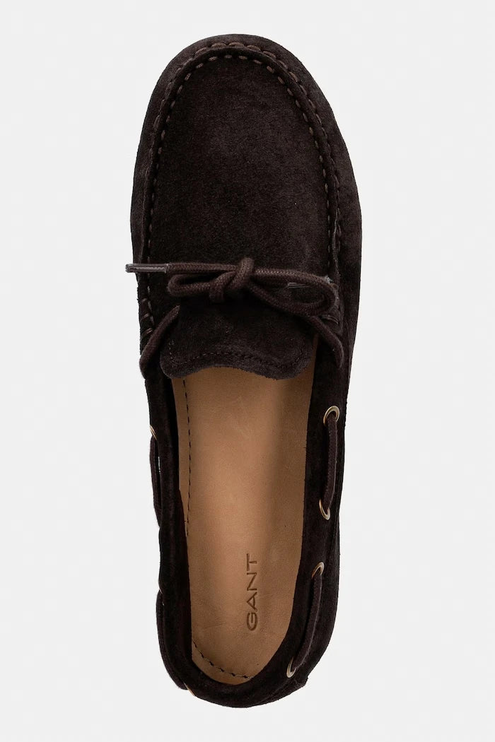 Велурени мокасини Gant Seabaya