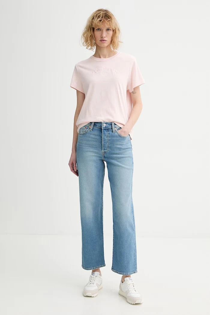 Дънки Levi's RIBCAGE STRAIGHT ANKLE