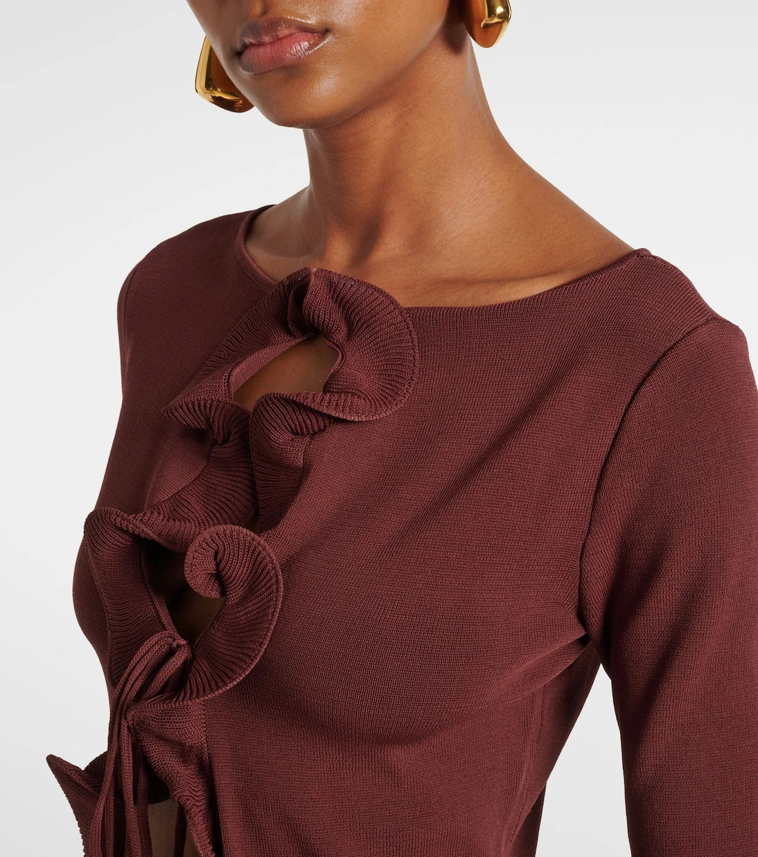 Same - Knitted ruffled top
