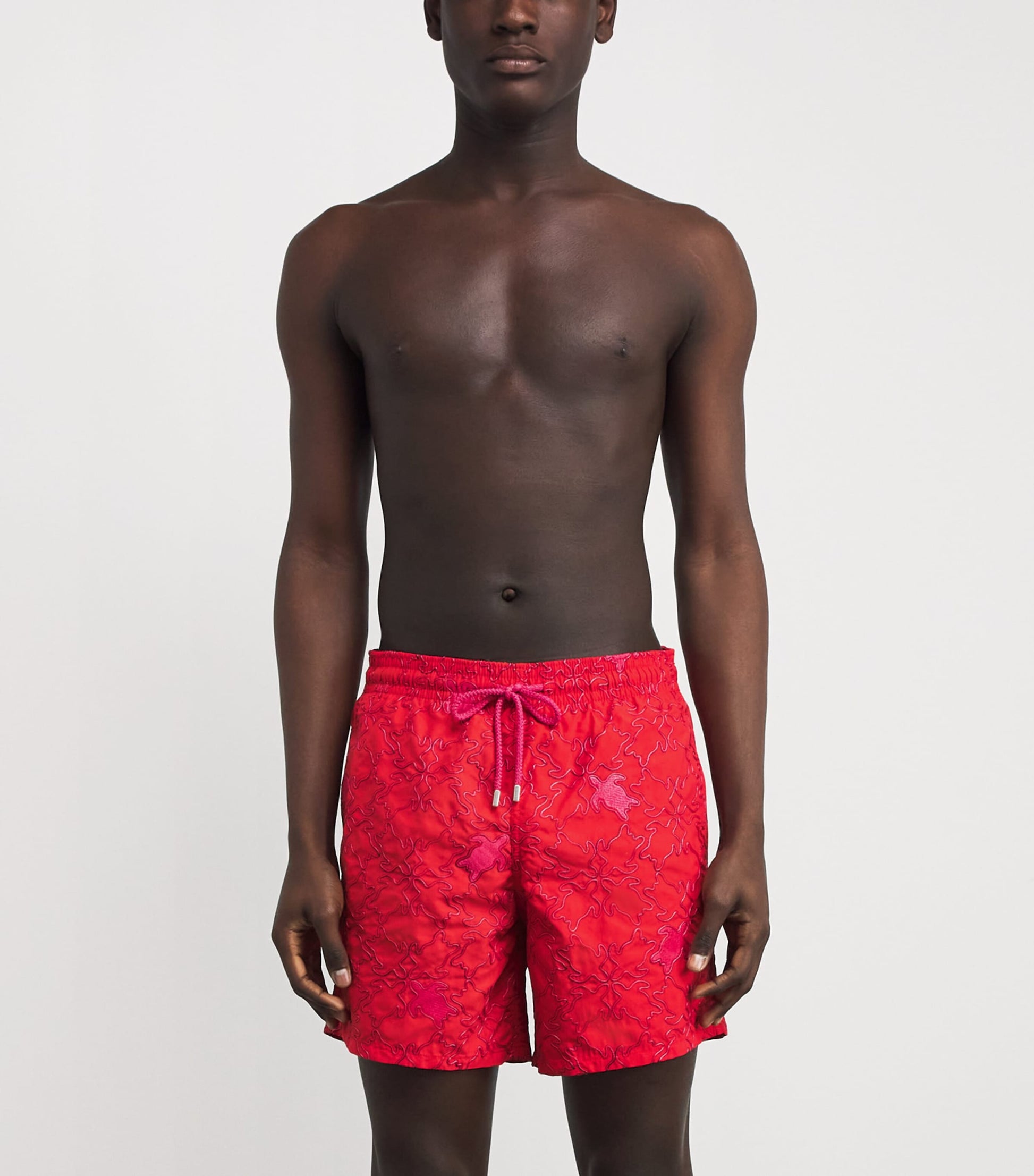 Embroidered Turtle Mistral Swim Shorts