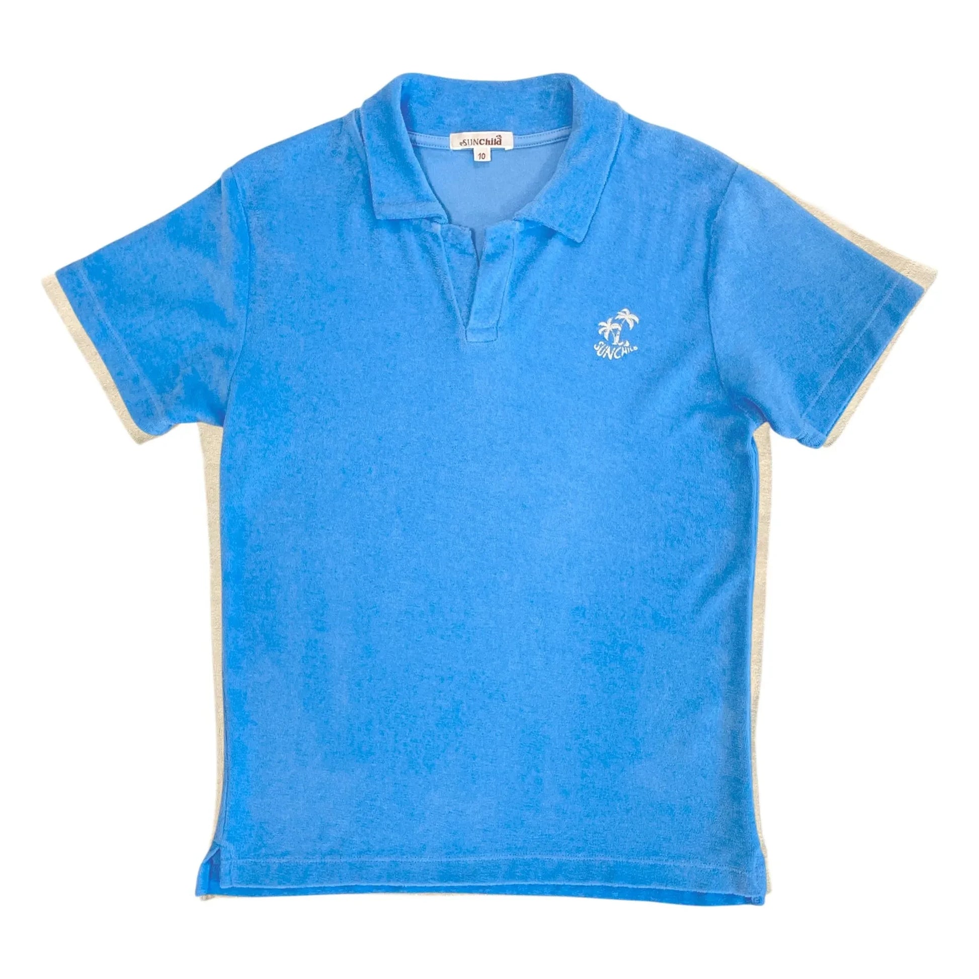 Sunchild - Jimenez Sponge Polo | Azure blue