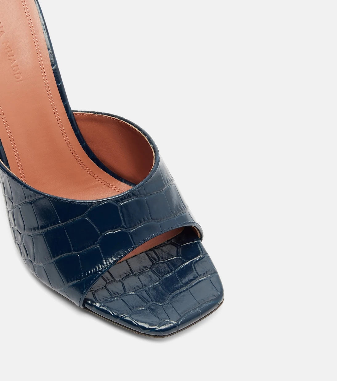 Amina Muaddi - Lupita croc-effect leather mules