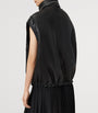 AllSaints Black Lambskin Clay Gilet